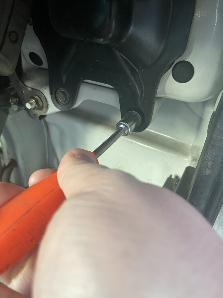 removing the cover bolts